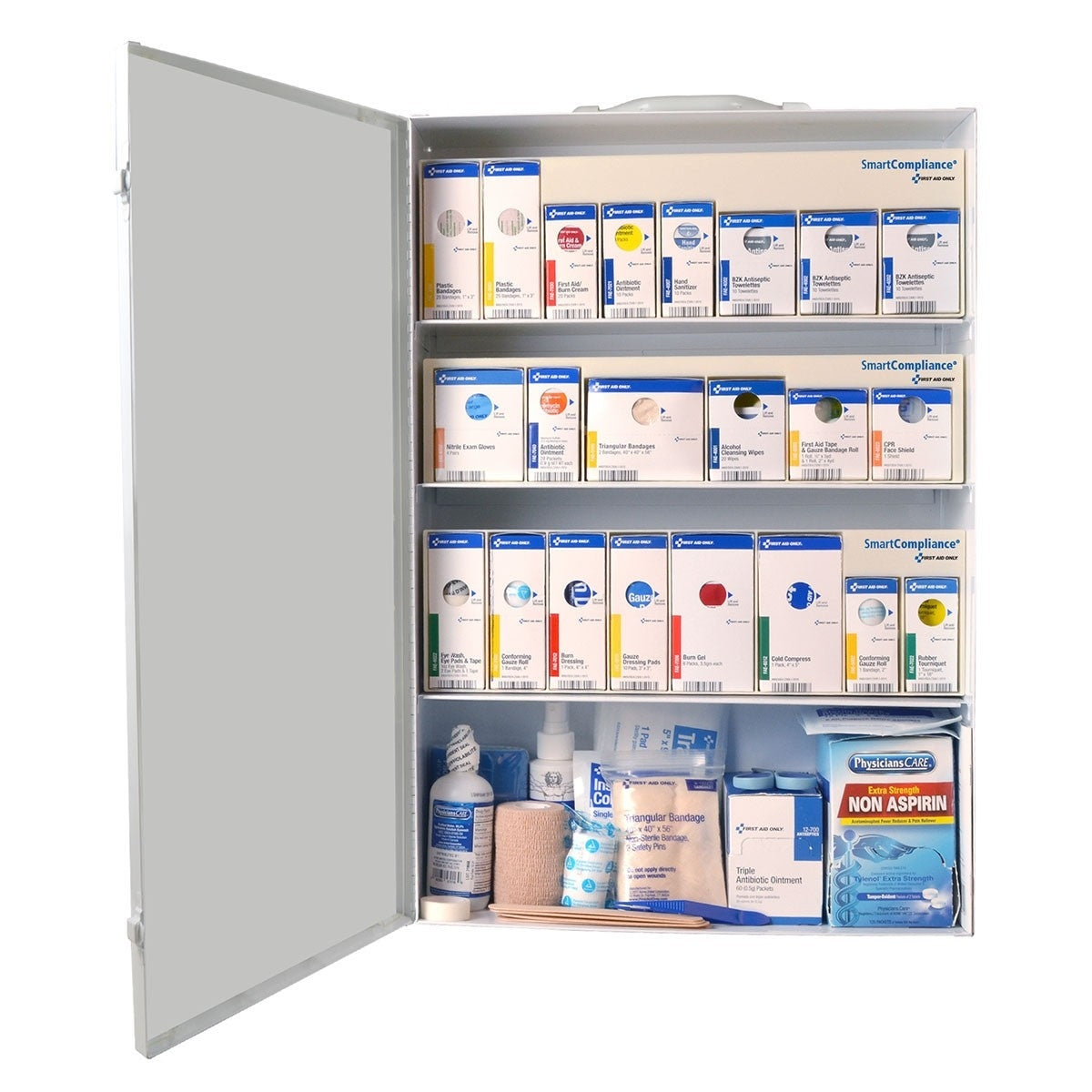 First Aid Only SmartCompliance RetroFit Food Service without Medications 100 Person ANSI 2021 Compliant