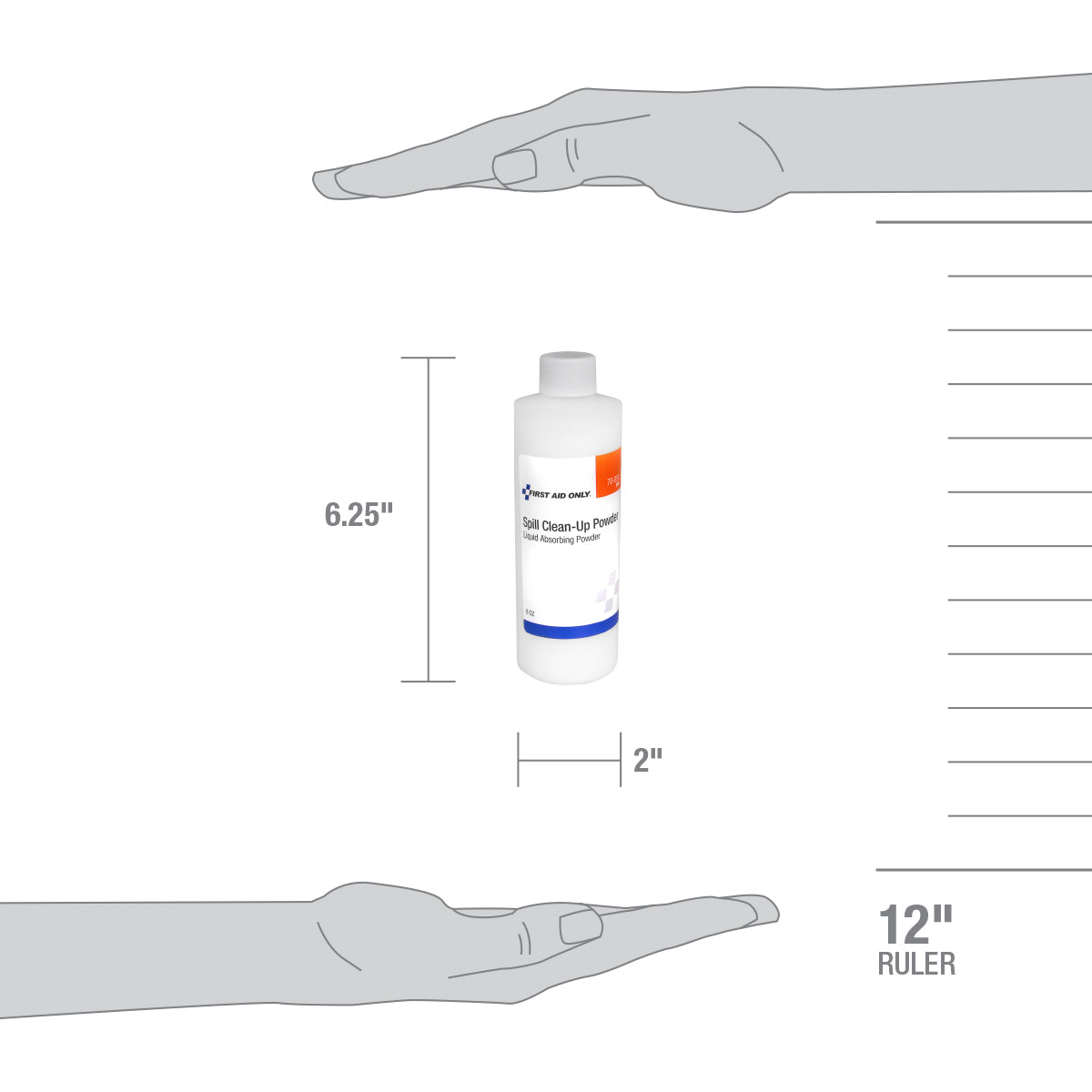 First Aid Only Spill Clean-Up Powder 8 oz. Pour Bottle