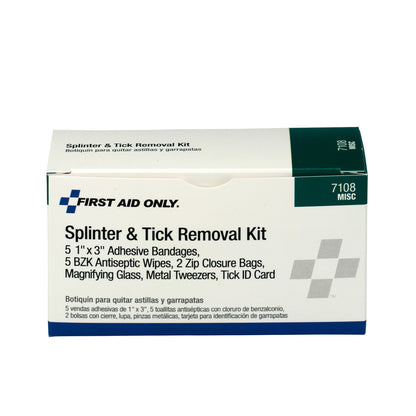 First Aid Only Splinter & Tick Removal Kit