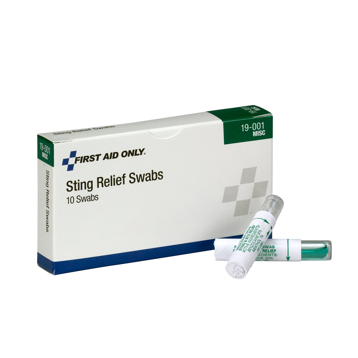 First Aid Only Sting Relief Swabs 10 Per Box