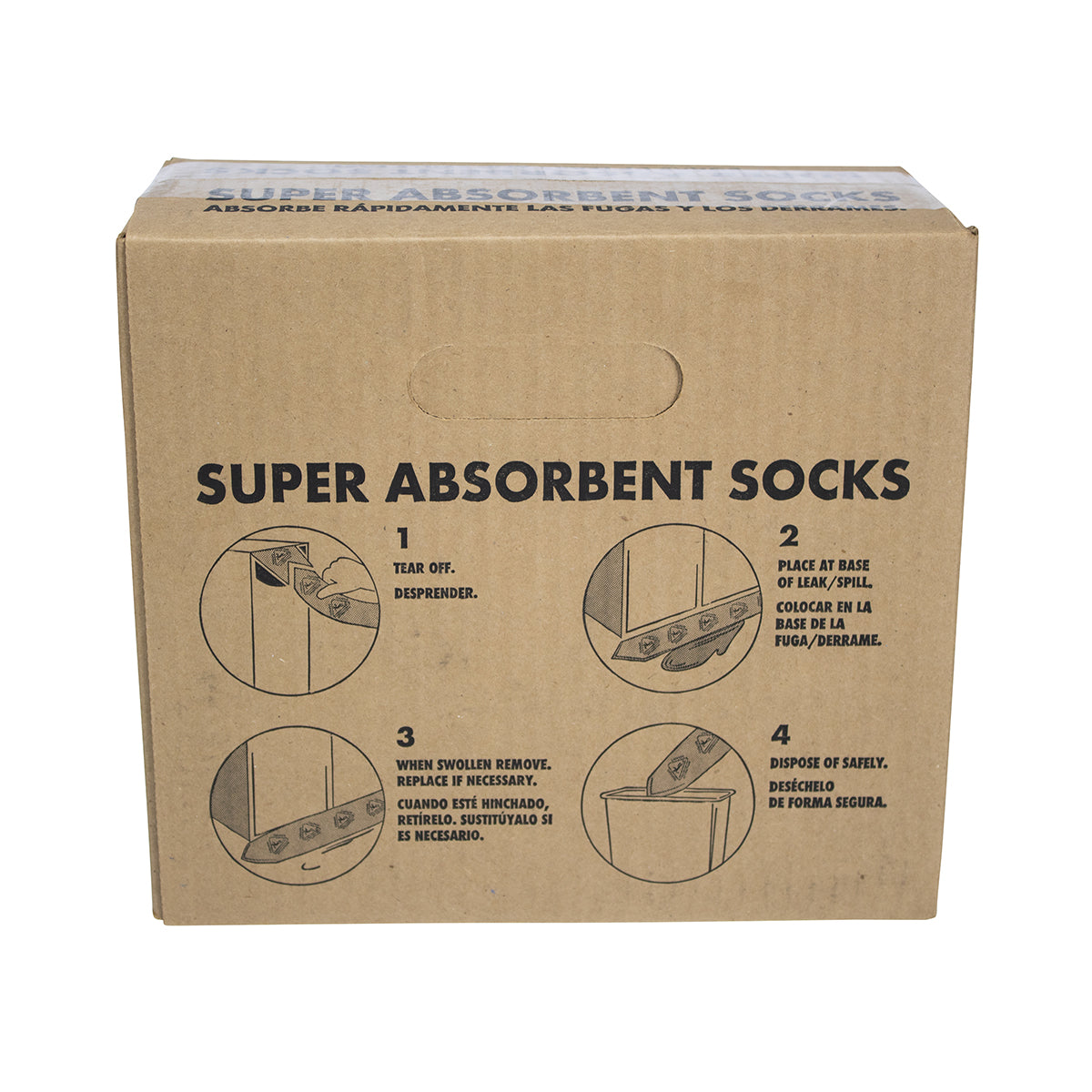 First Aid Only Super Absorbent Socks Dispenser Box of 70 Strips
