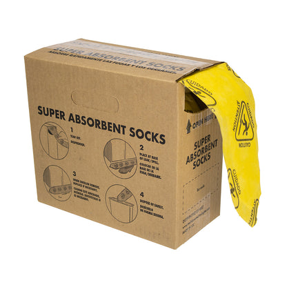 First Aid Only Super Absorbent Socks Dispenser Box of 70 Strips