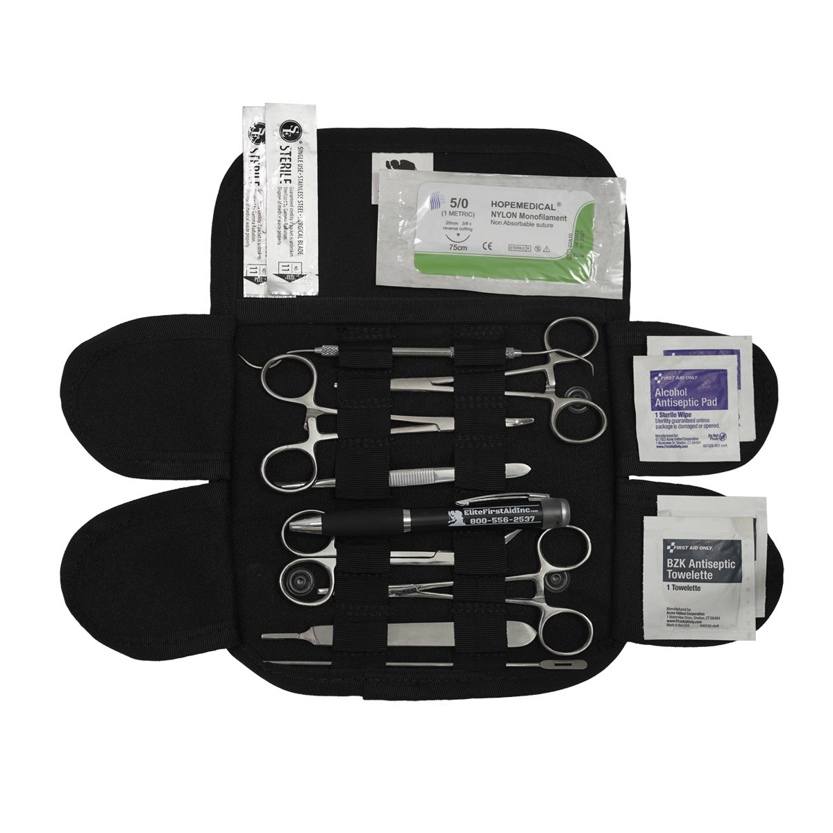 First Aid Only Surgical Set Pouch - Black