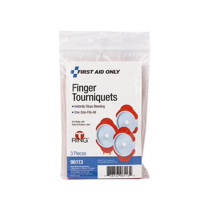 First Aid Only T Ring Finger Tourniquets 3 Pack