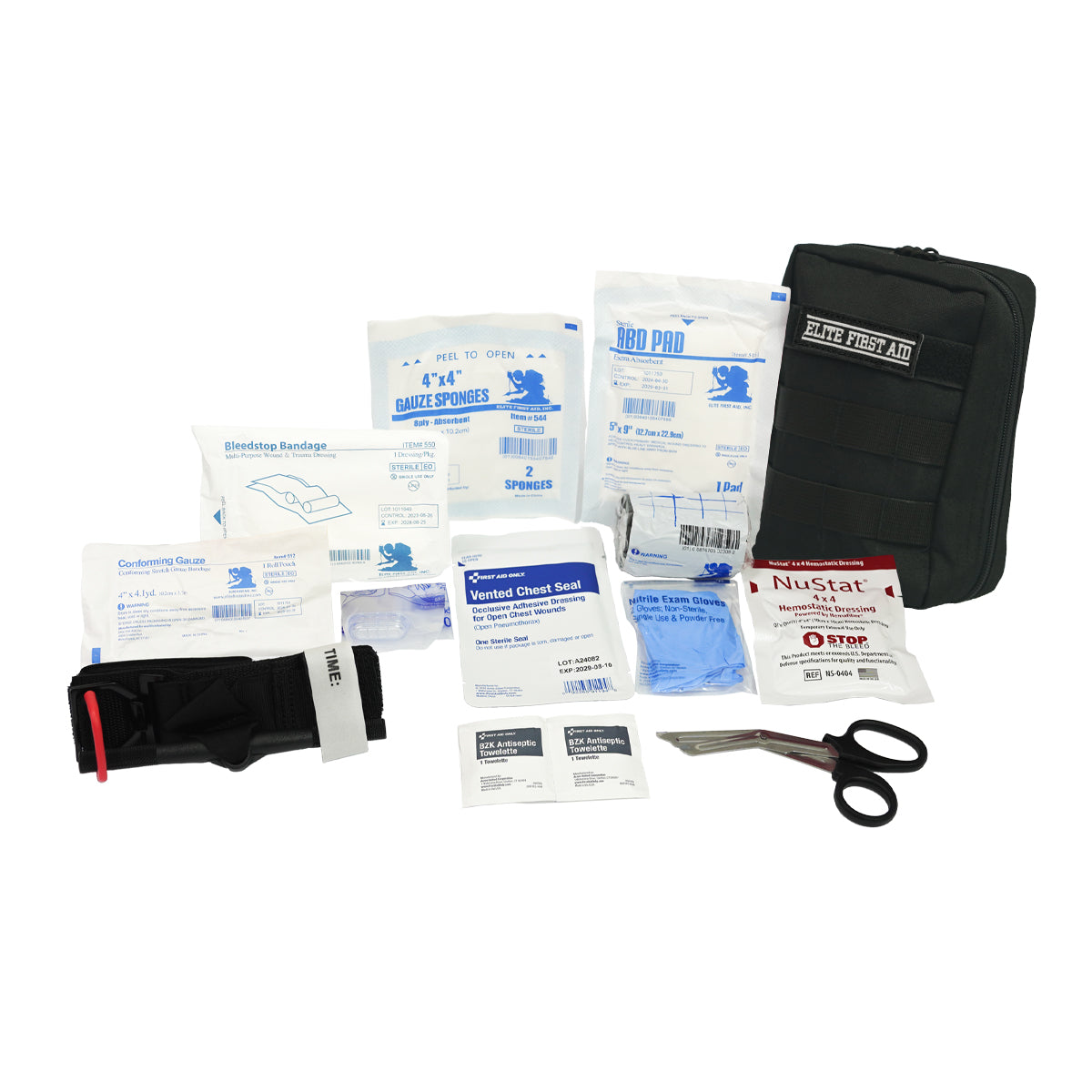 First Aid Only Tactical IFAK Advanced Kit with Bleeding Control Black