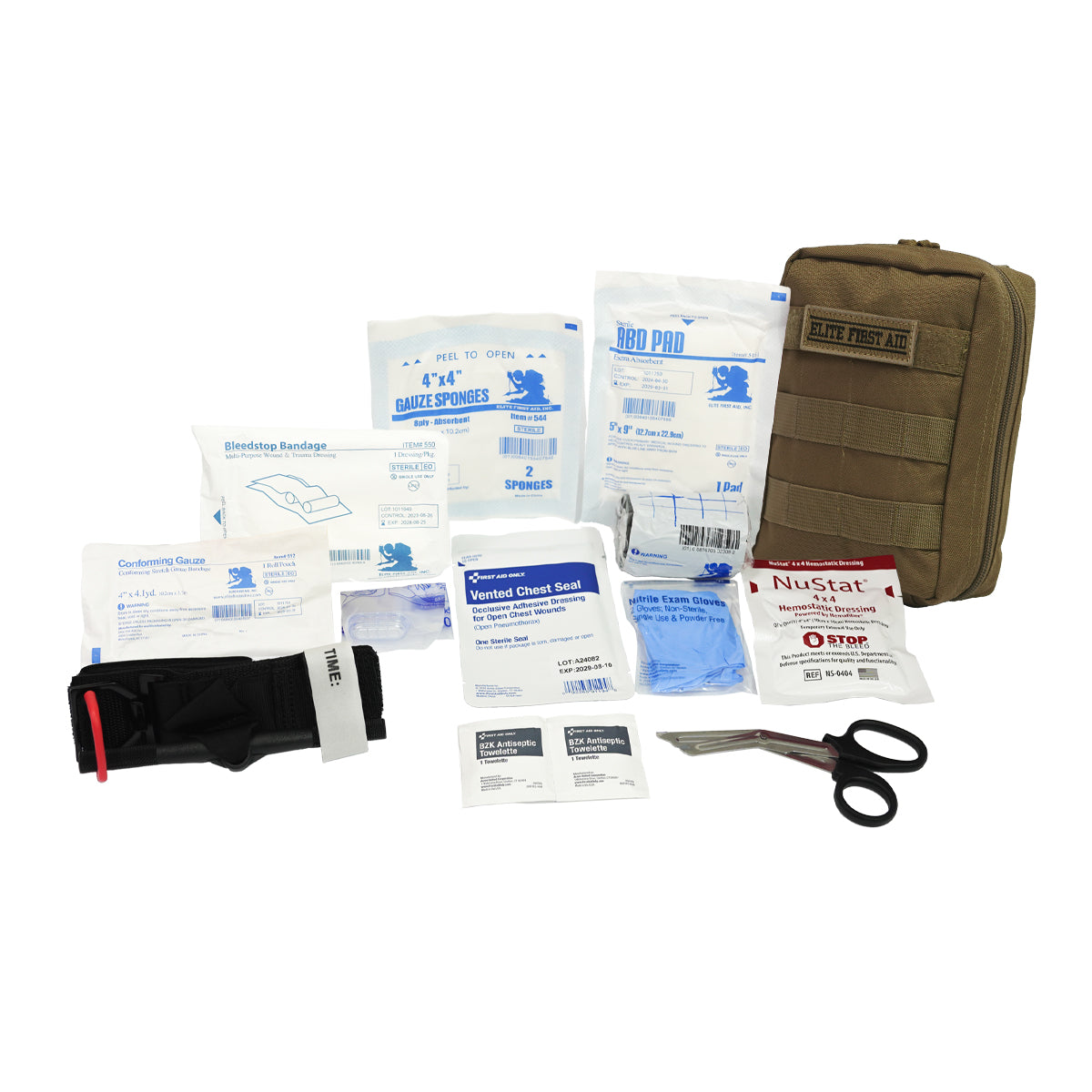 First Aid Only Tactical IFAK Advanced Kit with Bleeding Control Tan