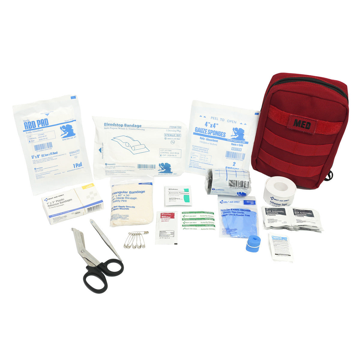 First Aid Only Tactical IFAK Kit - Red