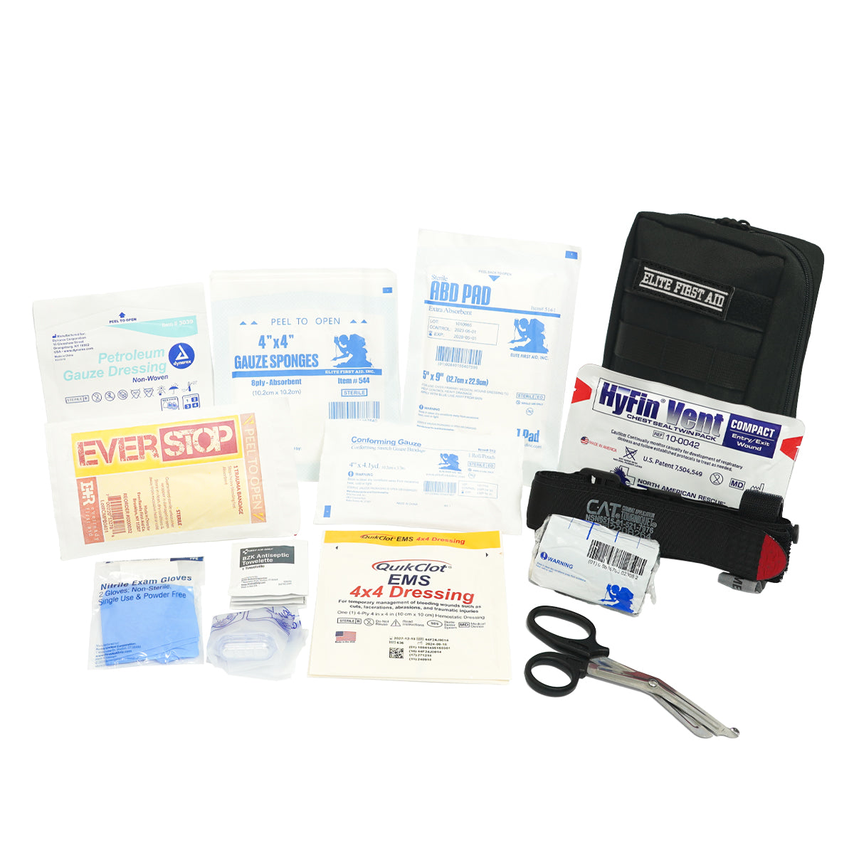 First Aid Only Tactical IFAK PRO Kit with Bleeding Control - Black