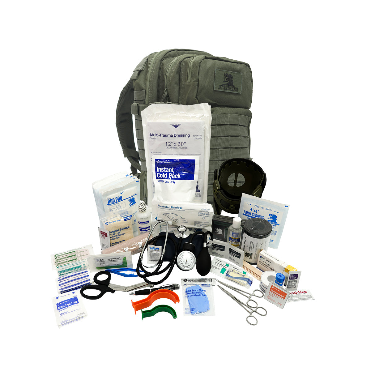 First Aid Only Tactical Trauma Backpack - Olive Drab