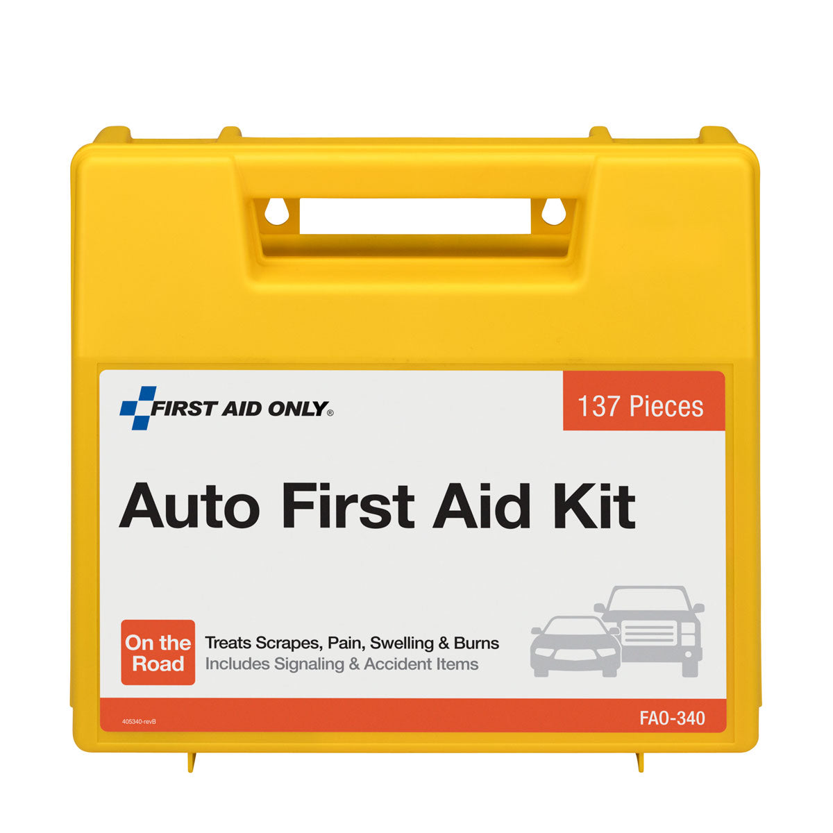 Vehicle First Aid Kit 138 Piece Plastic Case - First – firstaidonly