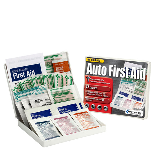 First Aid Only Vehicle Kit 28 Piece Plastic Case