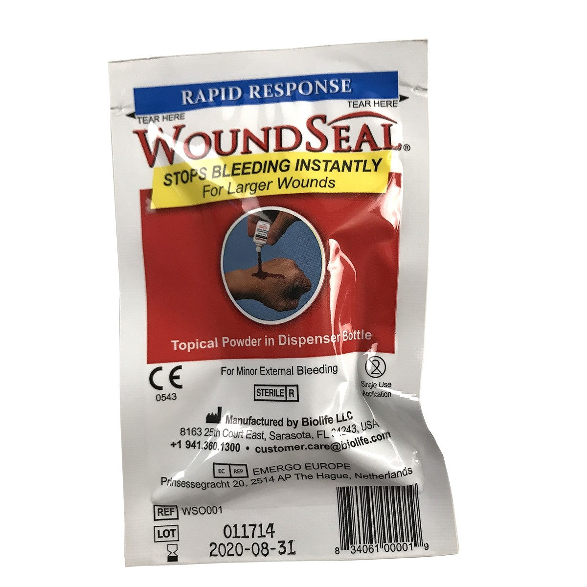 First Aid Only Wound Seal Blood Clot Powder